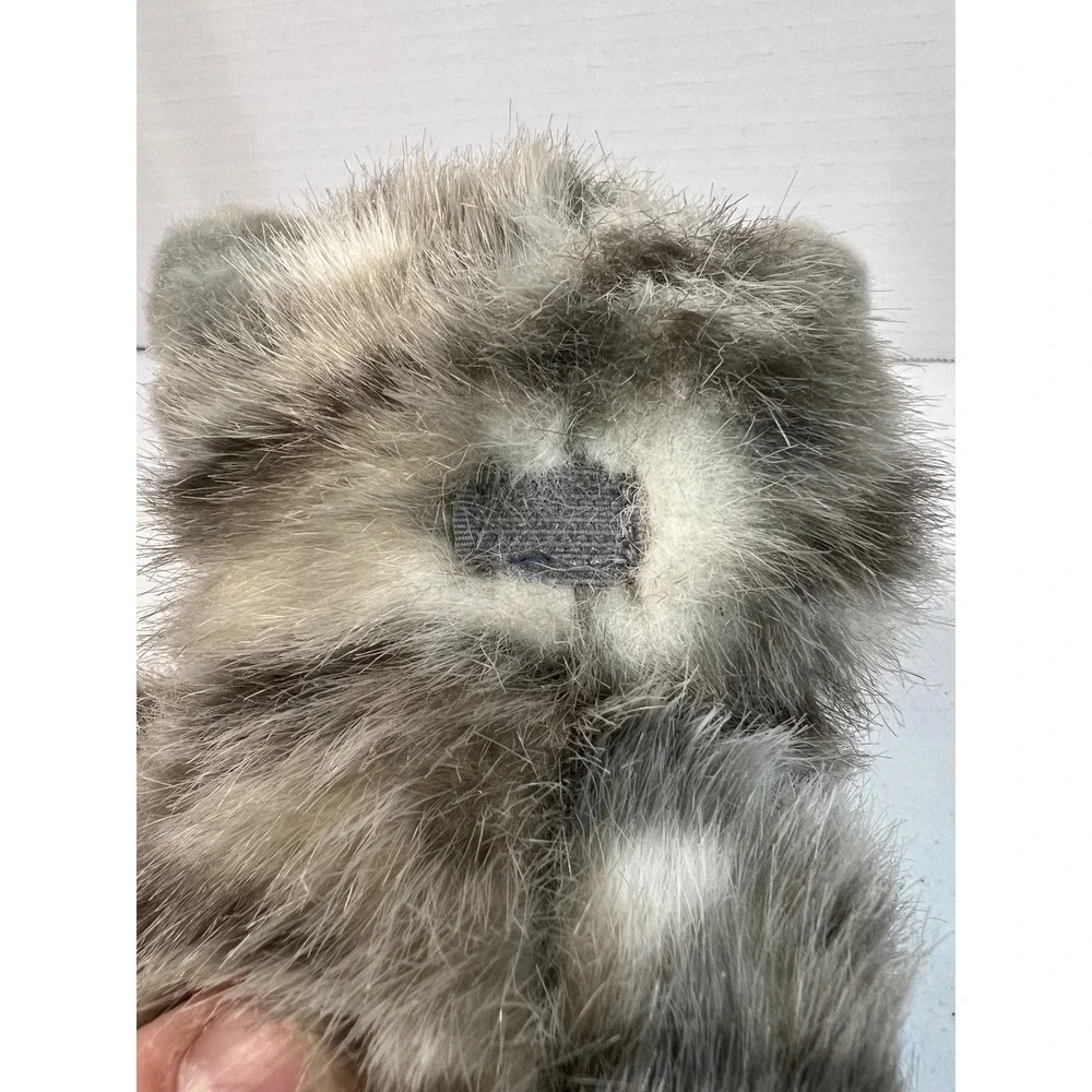 Russ Berrie Curious Critters Grey White Tabby Cat Plush Stuffed Animal 33182 8in